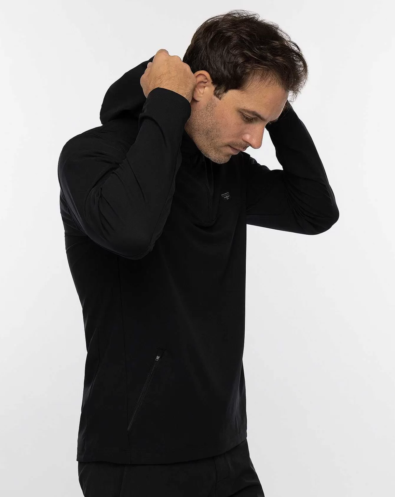 Felpa con Cappuccio Zip Parziale - Motivi Archeologici per Stile Urbano e Comodità Quotidiana