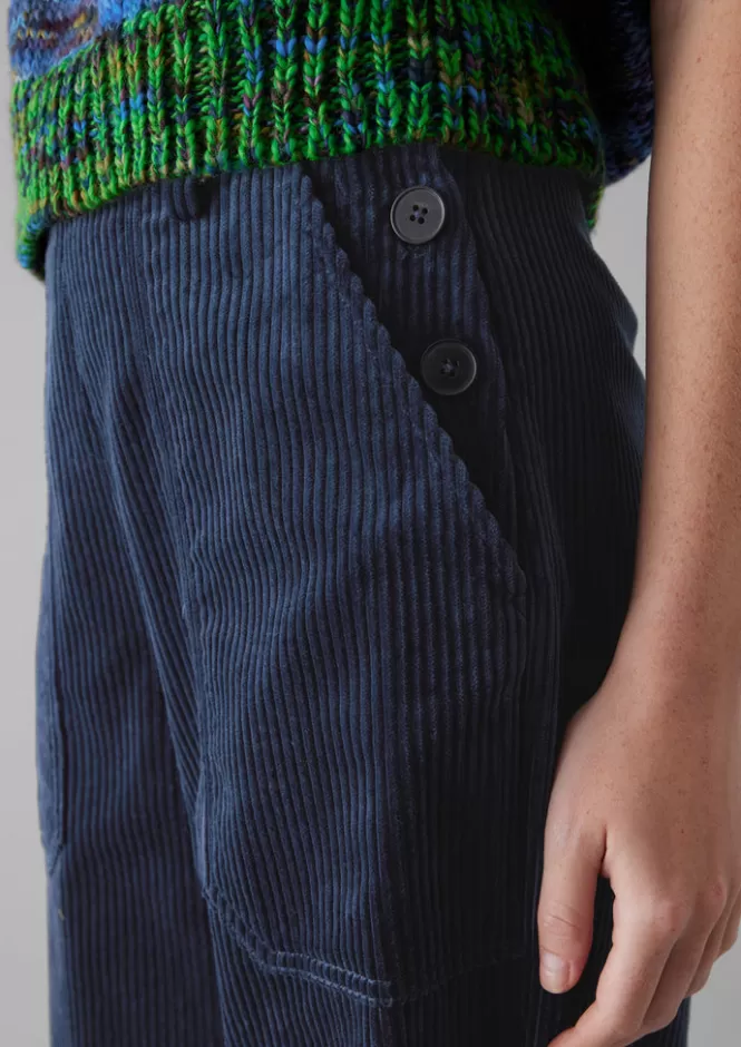 Annie - Pantaloni Donna in Tessuto Corduroy Organico, Confezione Completa per Lavoro | Tessuto Resistente e Confortevole