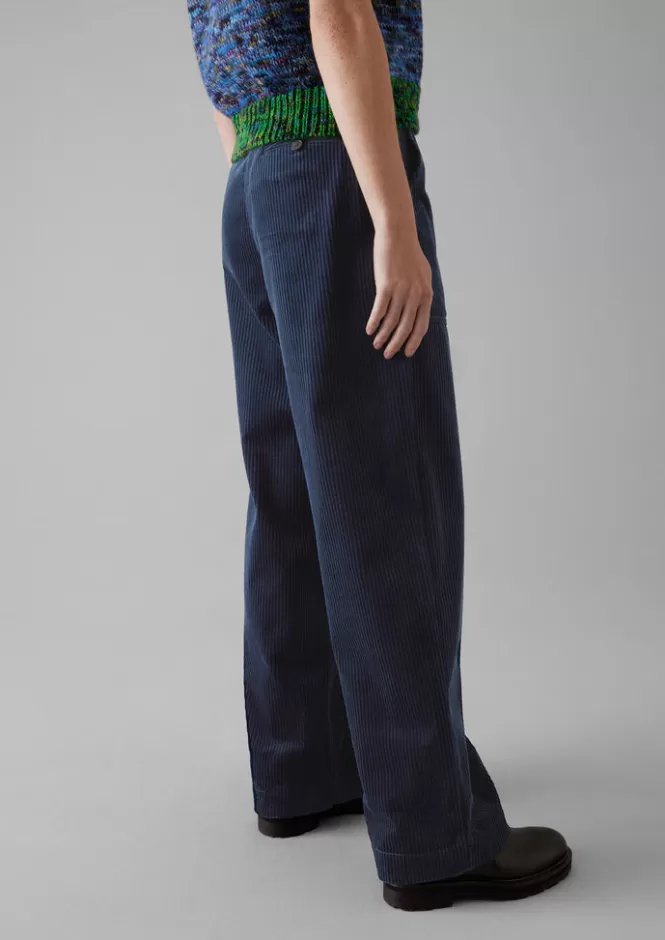 Annie - Pantaloni Donna in Tessuto Corduroy Organico, Confezione Completa per Lavoro | Tessuto Resistente e Confortevole