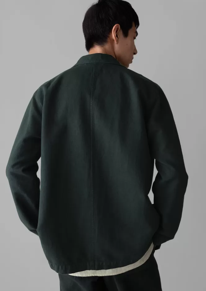 Offerta Imperdibile: Giacca Arlo Workwear in Tessuto Herringbone Tinto a Pigmento - Giacche e Cappotti Stile Durabile