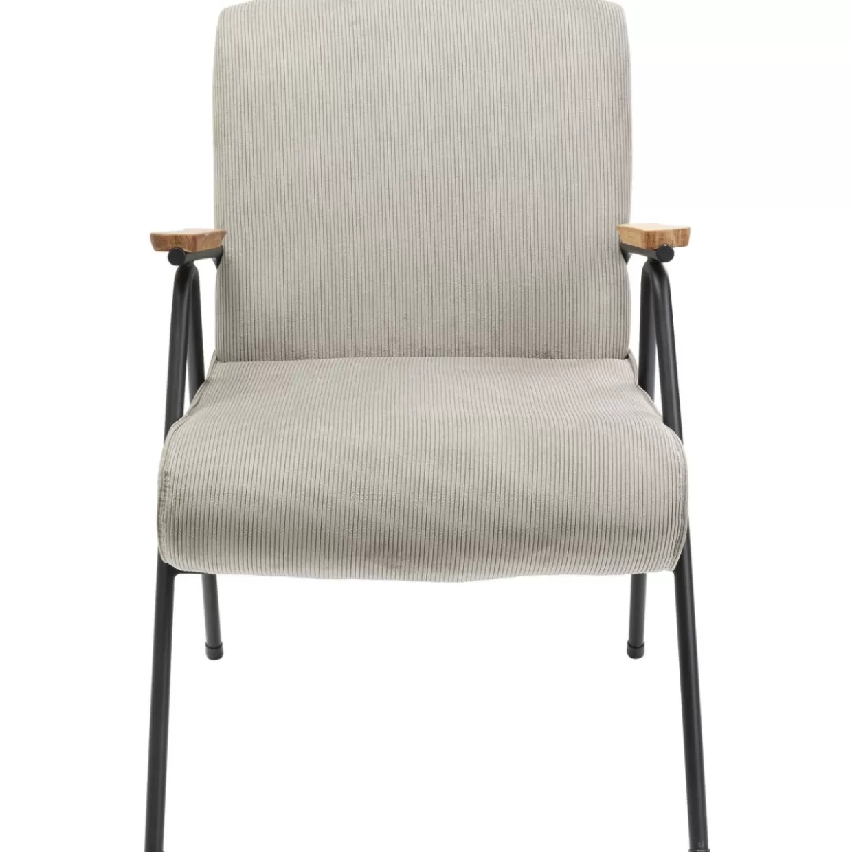 Poltrona Design Ryan di KARE | Soggiorno Elegante con Braccioli, Grigio Antracite - Confortevole per Arredamento Moderno