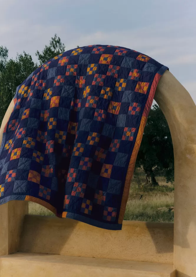 Astrid Preferito: Trapunta Patchwork in Cotone con Stampa a Quadri - Coperte & Plaid per Conforto Naturale e Stile Rustico