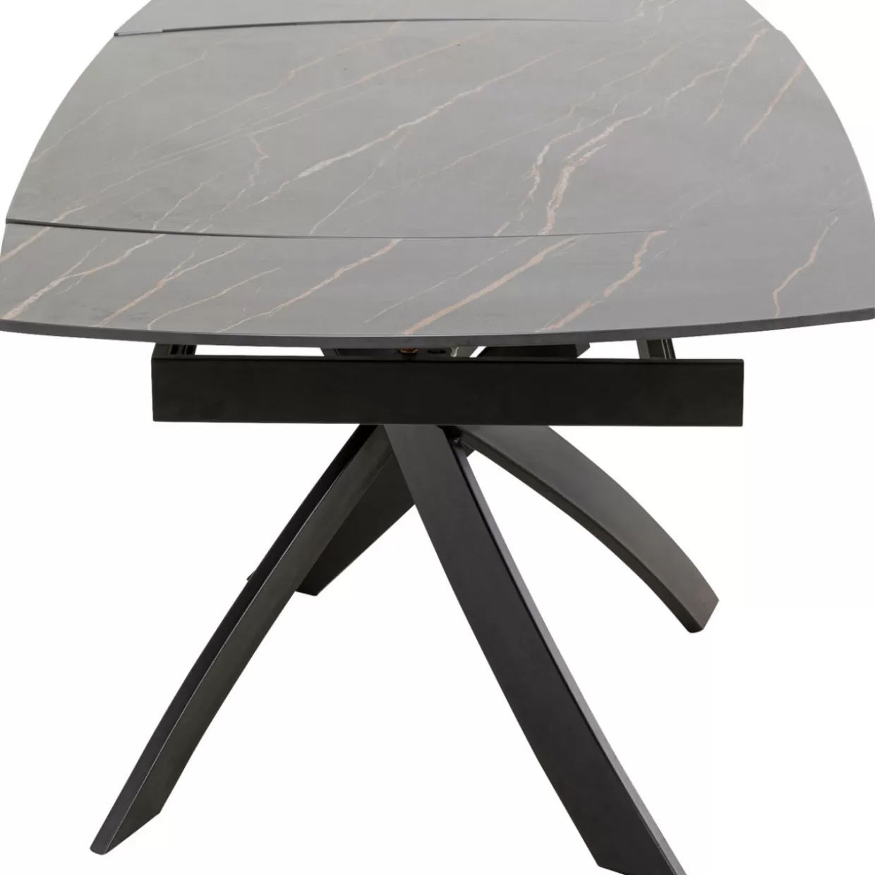 KARE Design Tavolo Estensibile Twist - Nero Elegante, Dimensioni 120 cm (espandibile a 180) x 90 cm, Soluzione Pratica per Spazi Dinamici
