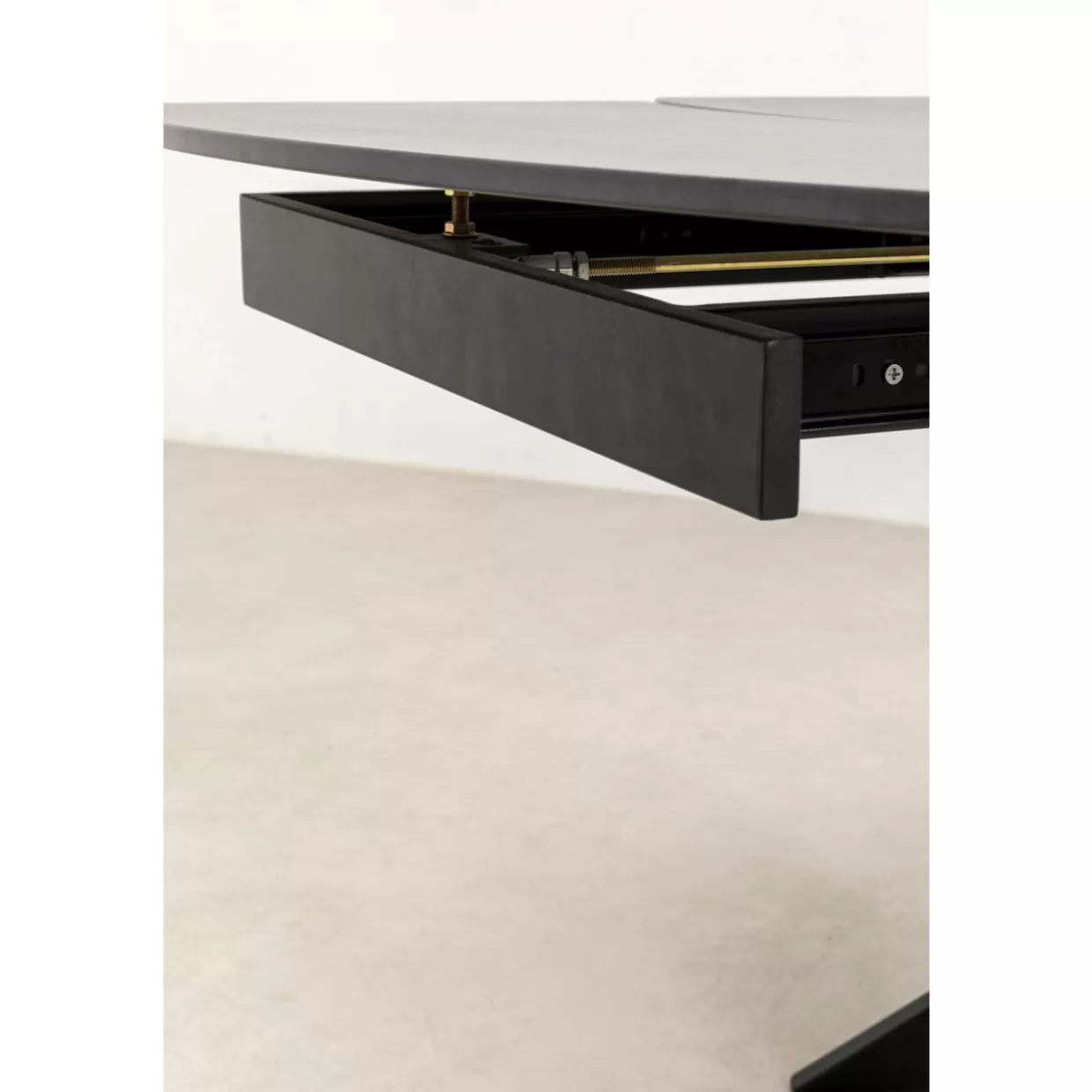KARE Design Tavolo Estensibile Twist - Nero Elegante, Dimensioni 120 cm (espandibile a 180) x 90 cm, Soluzione Pratica per Spazi Dinamici