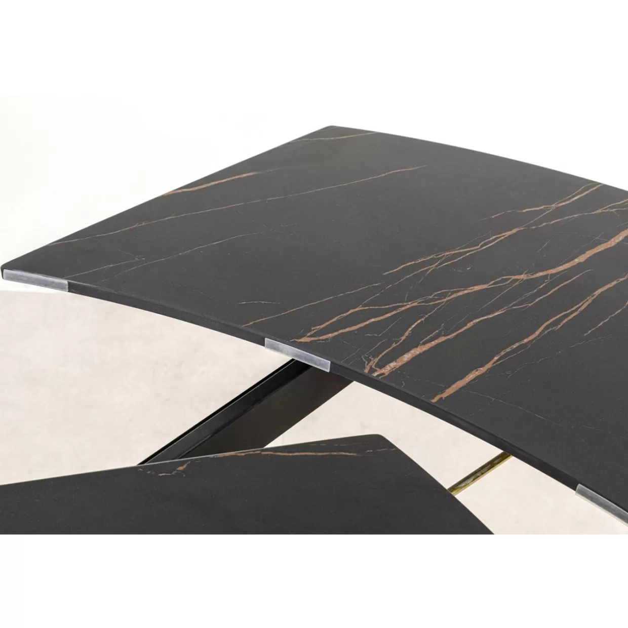 KARE Design Tavolo Estensibile Twist - Nero Elegante, Dimensioni 120 cm (espandibile a 180) x 90 cm, Soluzione Pratica per Spazi Dinamici