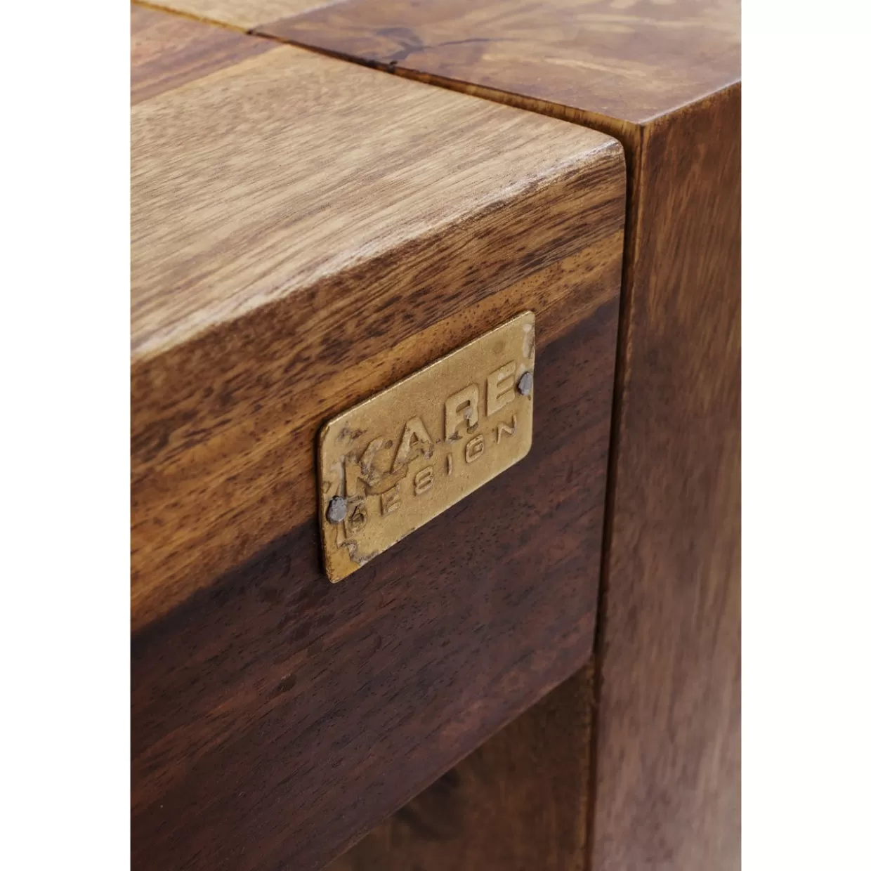 Tavolo Authentico KARE Design | Struttura industriale in legno massello 200x100 cm, soluzione versatile per arredamento moderno - ideale per soggiorno o ufficio