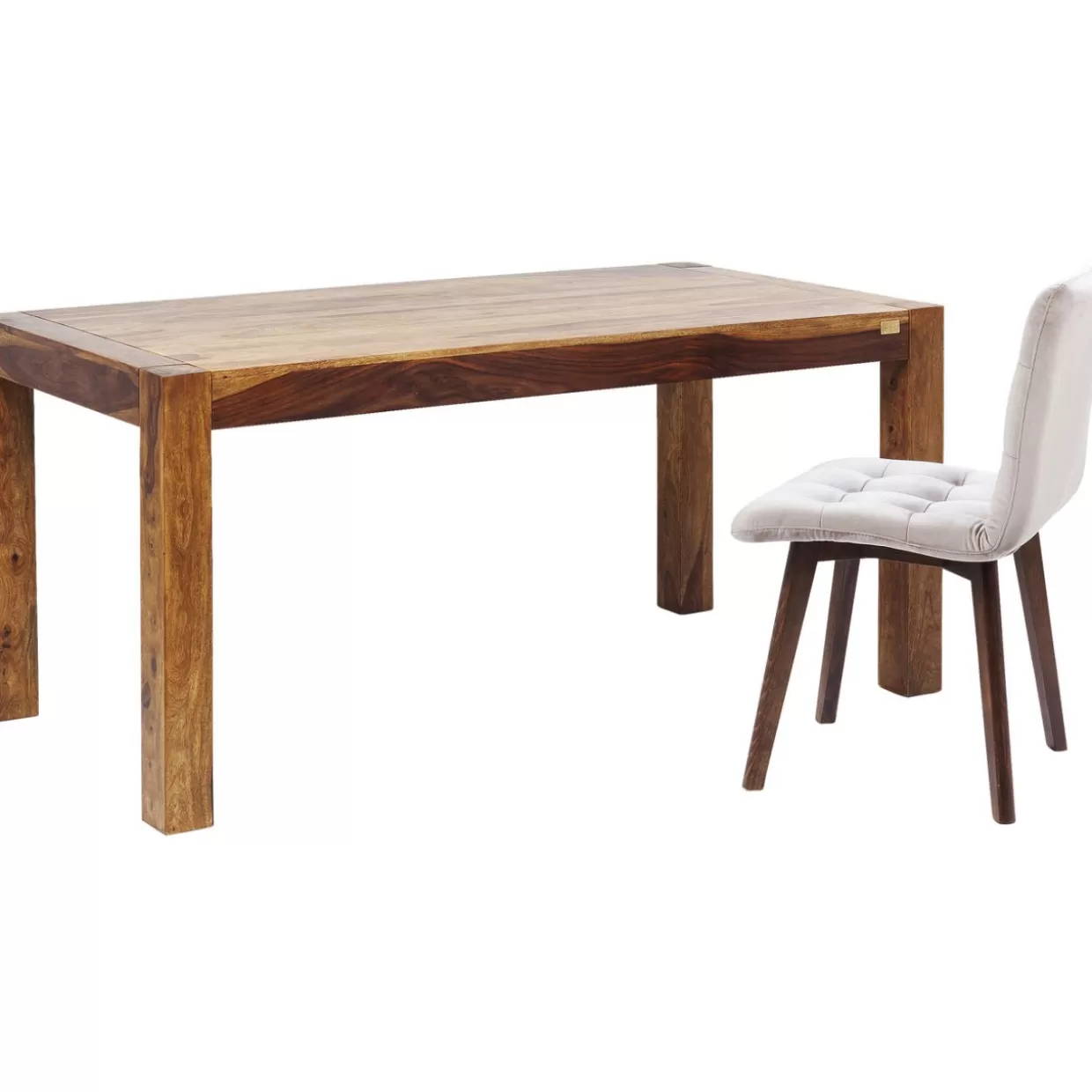 Tavolo Authentico KARE Design | Struttura industriale in legno massello 200x100 cm, soluzione versatile per arredamento moderno - ideale per soggiorno o ufficio