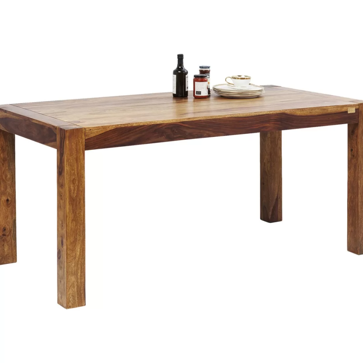 Tavolo Authentico KARE Design | Struttura industriale in legno massello 200x100 cm, soluzione versatile per arredamento moderno - ideale per soggiorno o ufficio