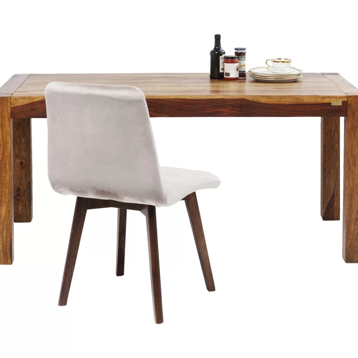 Tavolo Authentico KARE Design | Struttura industriale in legno massello 200x100 cm, soluzione versatile per arredamento moderno - ideale per soggiorno o ufficio