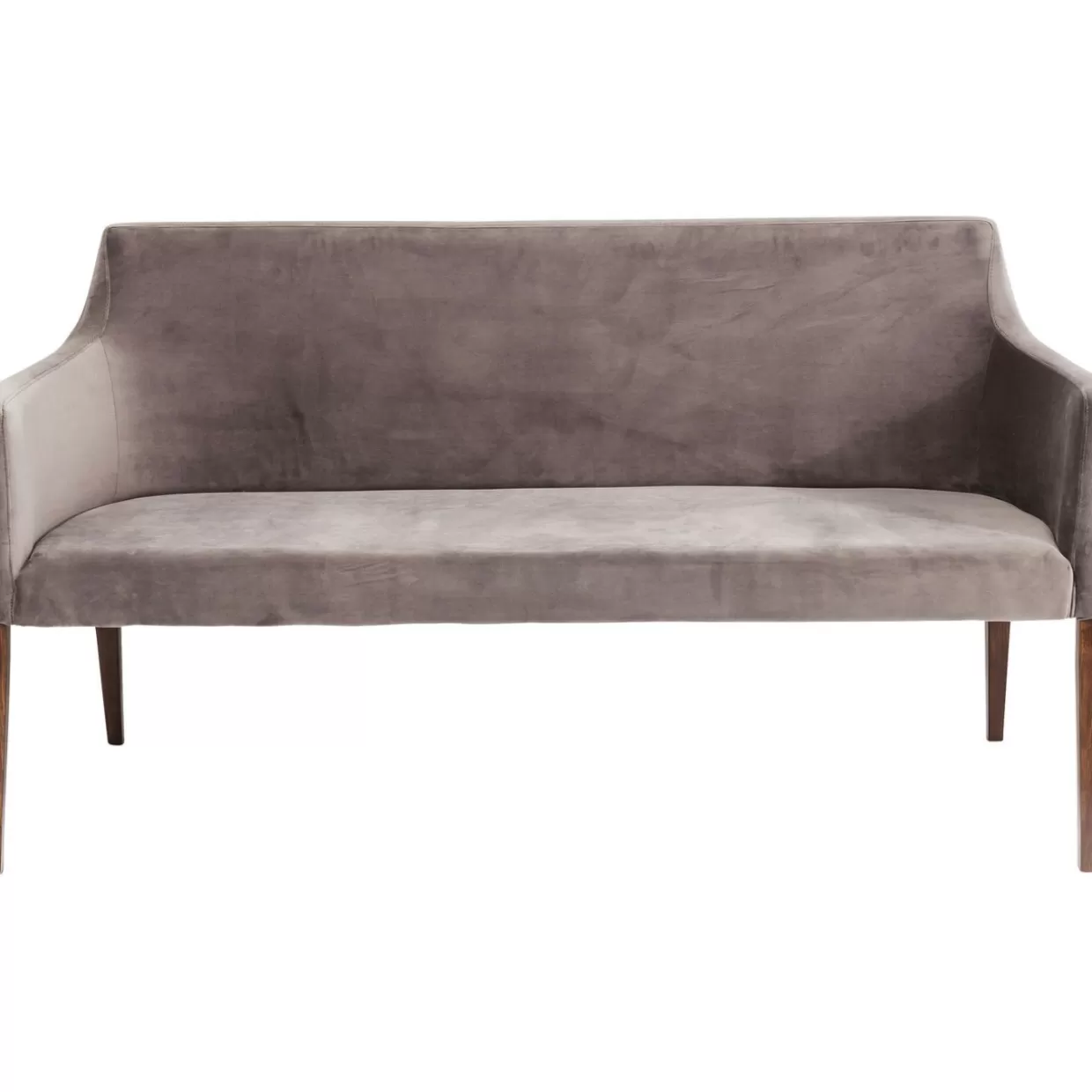 Panche Eleganti KARE Design in Velluto Grigio Antracite - Modello Bank per Soggiorno Moderno