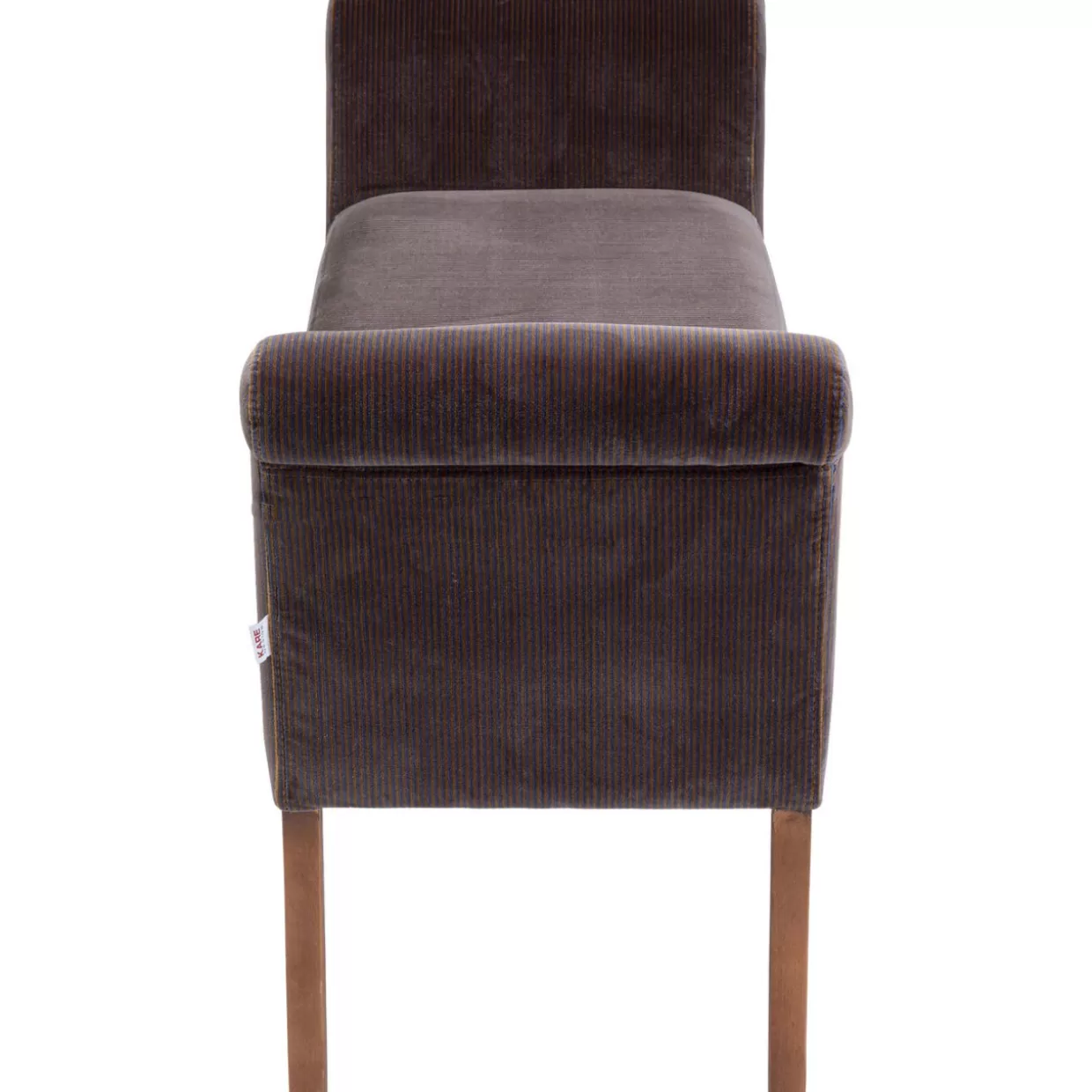 KARE Design - Panche Moderne con Rivestimento in Velluto Motley, Colore Marrone Borgogna per Soggiorno Accogliente
