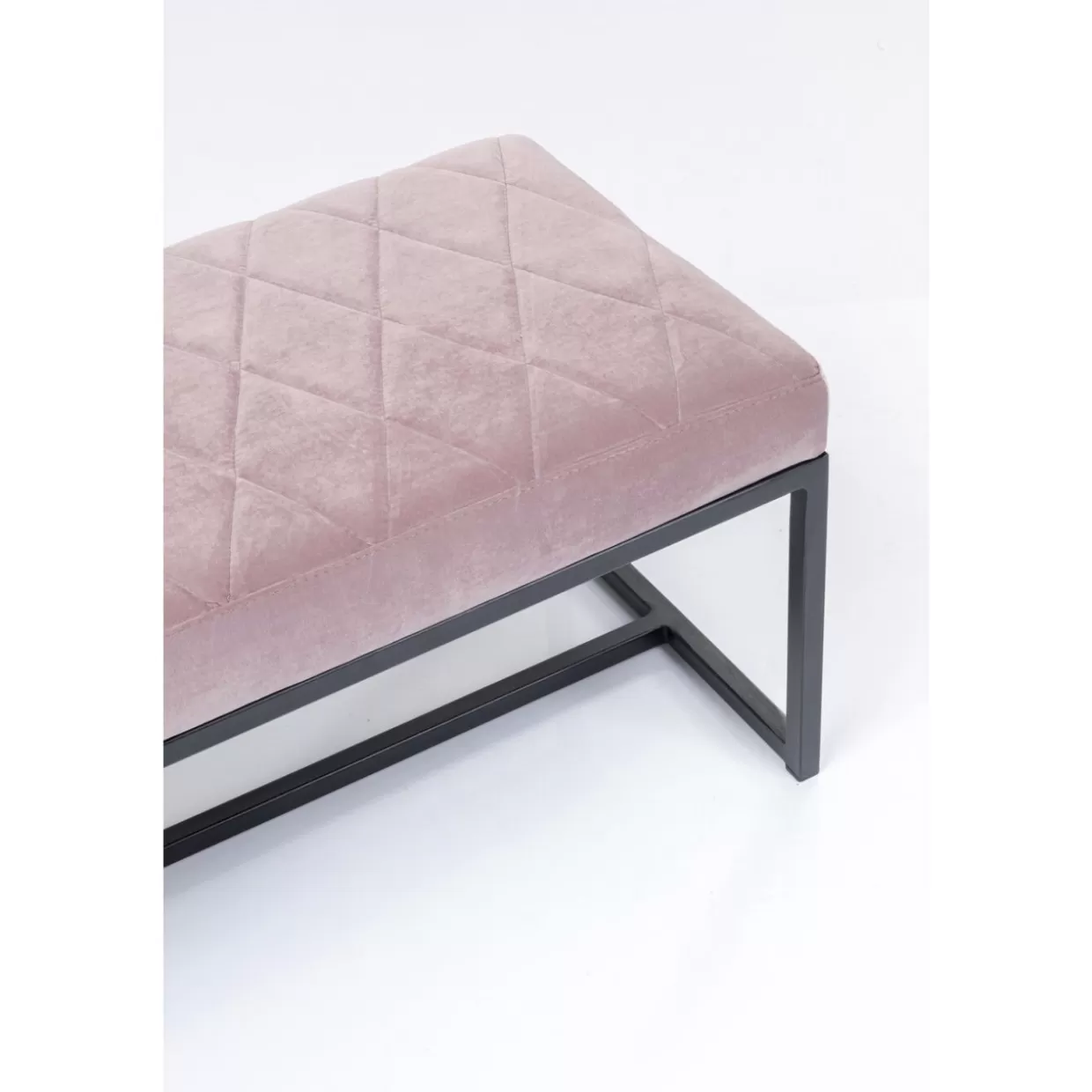 KARE Design Panche Moderne Smart - Struttura Bicolore in Rosa e Nero, Misure 150x40 cm per Interni