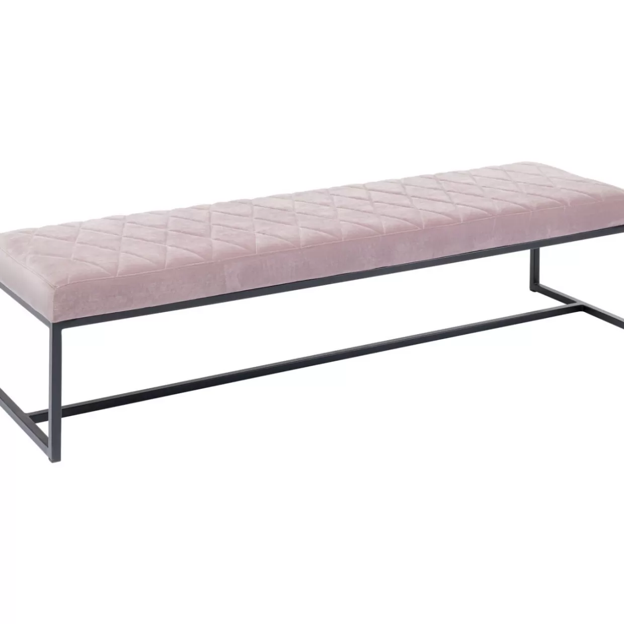 KARE Design Panche Moderne Smart - Struttura Bicolore in Rosa e Nero, Misure 150x40 cm per Interni