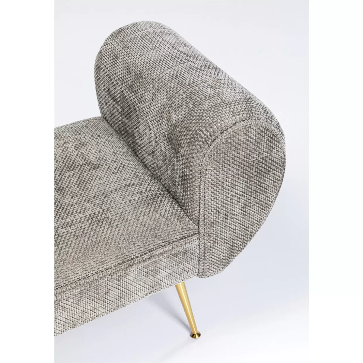 Panchetta Trono KARE | Design iconico 100 cm per arredamento contemporaneo con struttura in metallo satinato