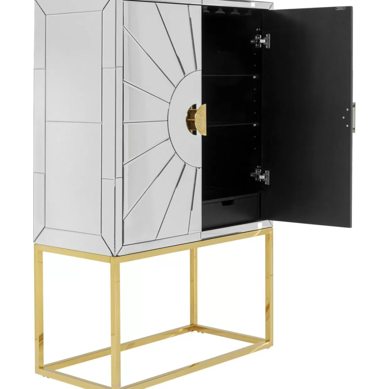 Armadietto Bar Queen Style con Design Moderno - KARE Elegante 91x147 cm