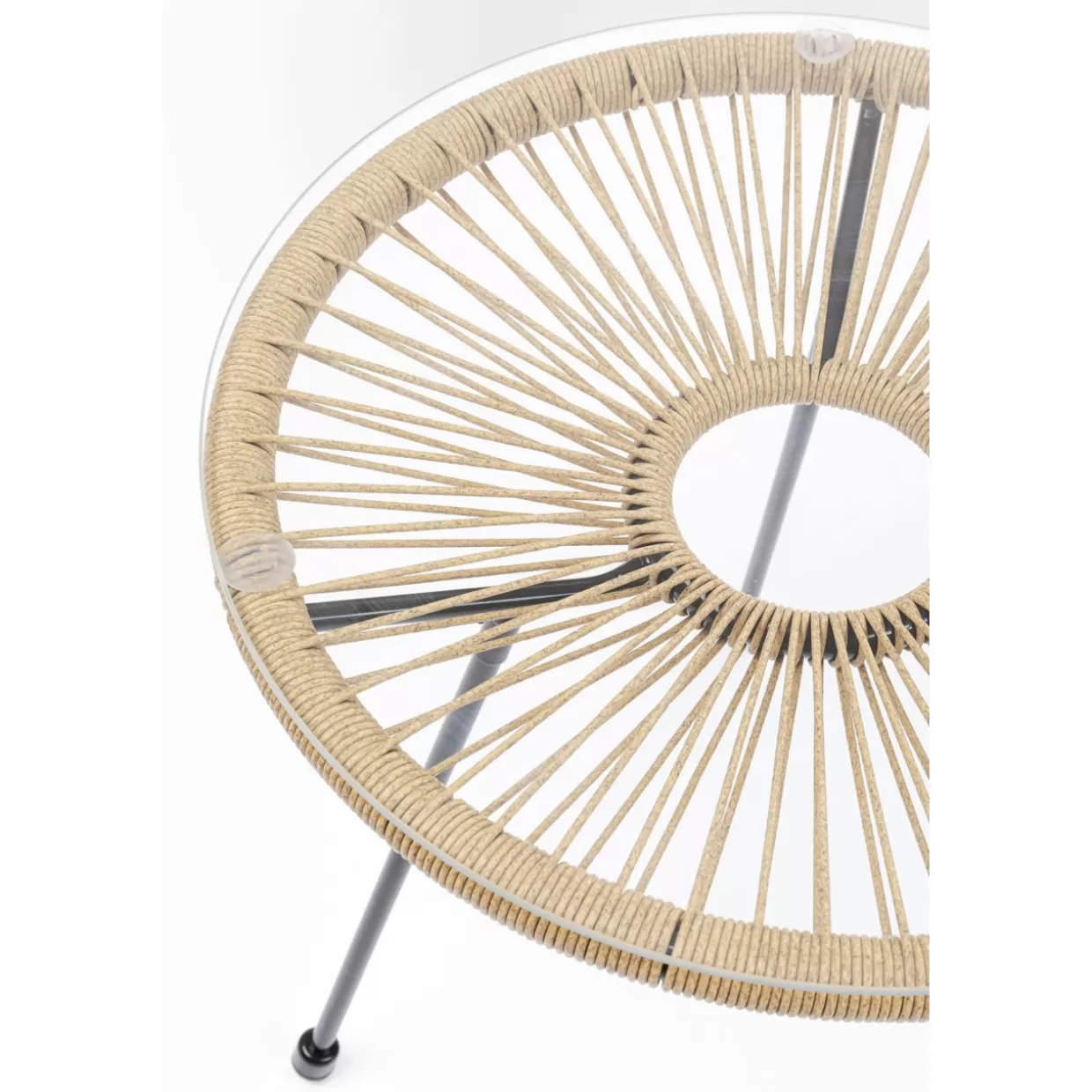 Tavolino Elegante Acapulco in Fibra Naturale - Design Essenziale per Terrazzo e Giardino | KARE Arredamento Esterno