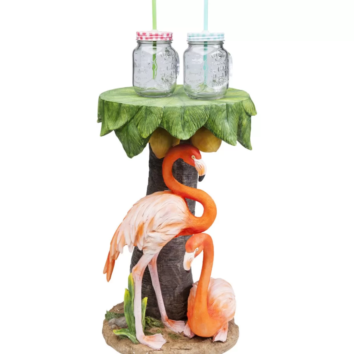 KARE Design - Tavolino Decorativo Animal Flamingo Road, Diametro 36 cm