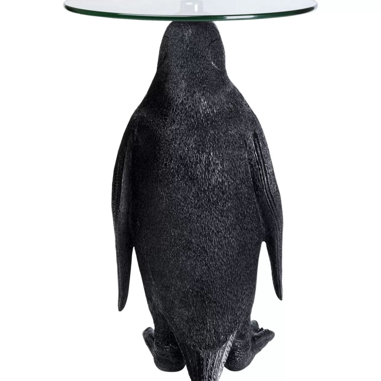 KARE Design - Tavolino Contemporaneo con Base a Forma di Pinguino, Diametro 32 cm