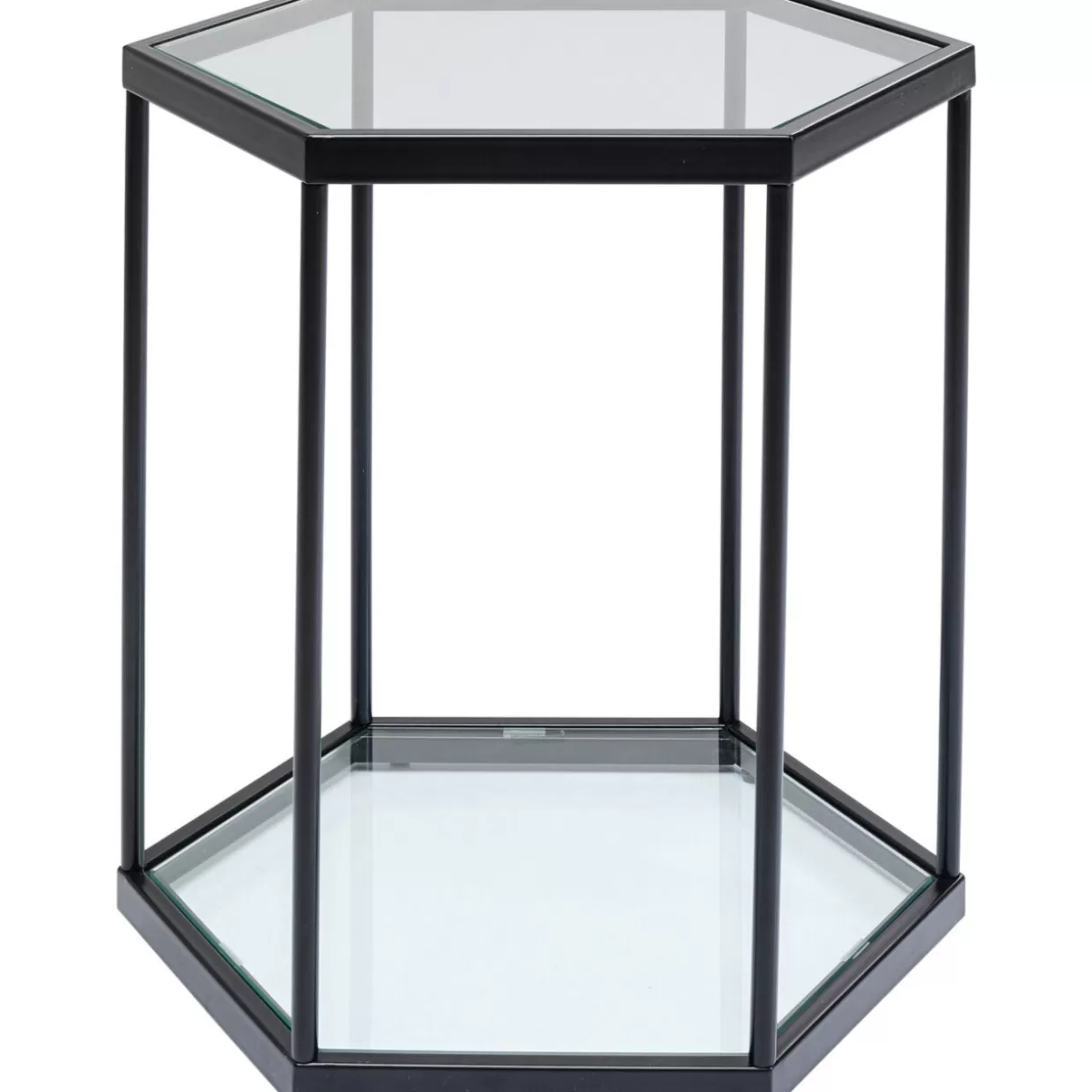 Tavolino Comb Nero 55 cm Design Moderno per Soggiorno, KARE Collezione 2024