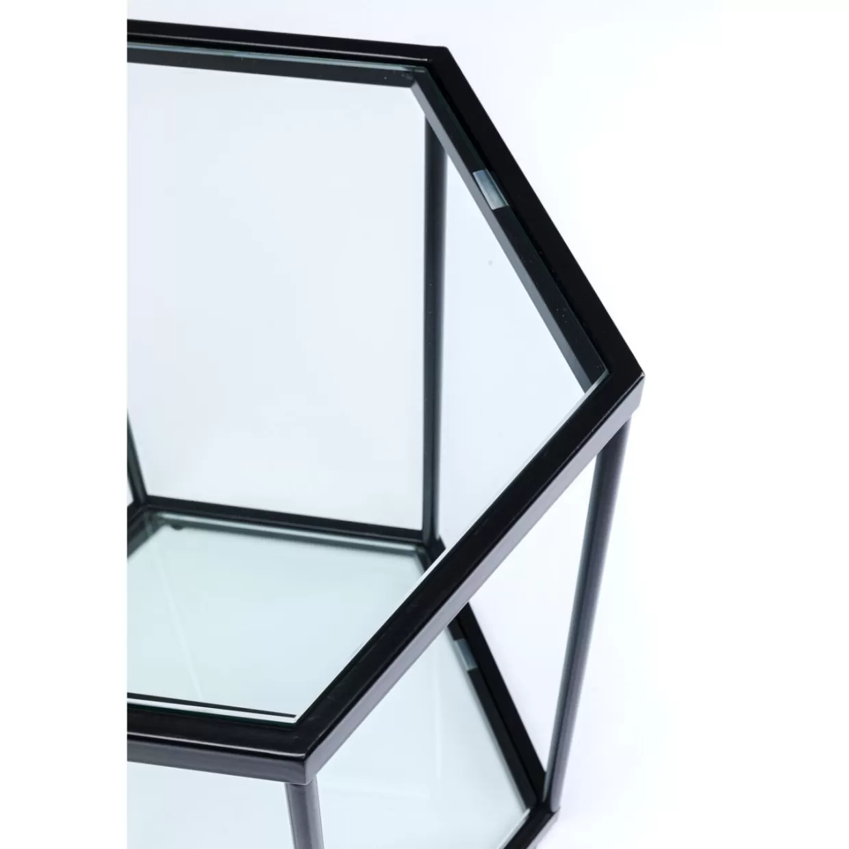 Tavolino Comb Nero 55 cm Design Moderno per Soggiorno, KARE Collezione 2024