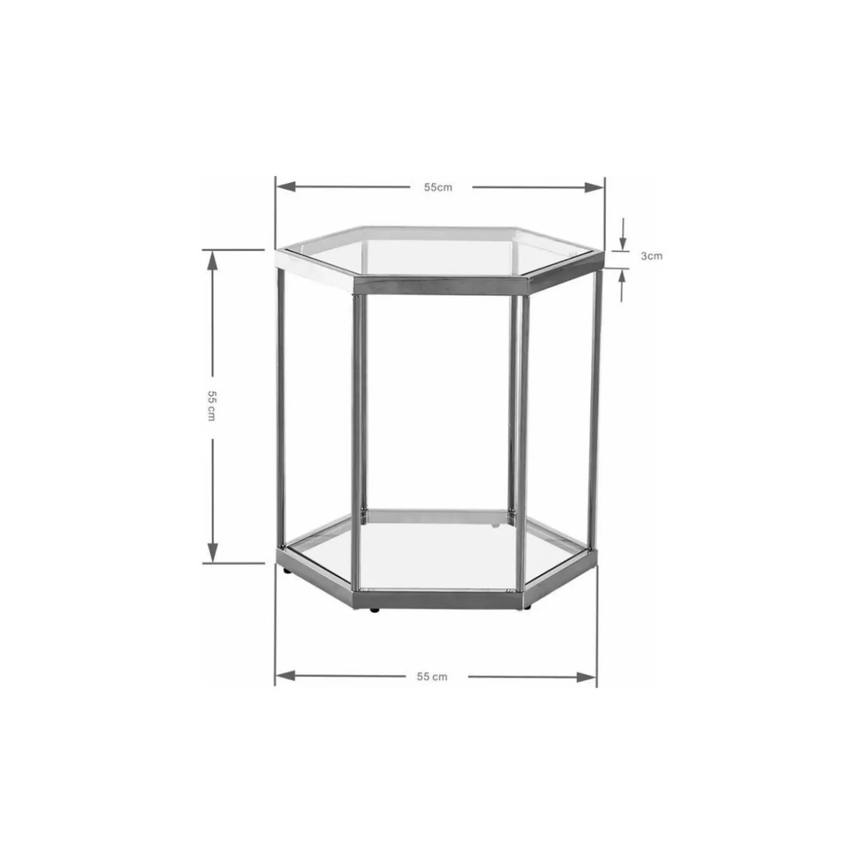 Tavolino Comb Nero 55 cm Design Moderno per Soggiorno, KARE Collezione 2024