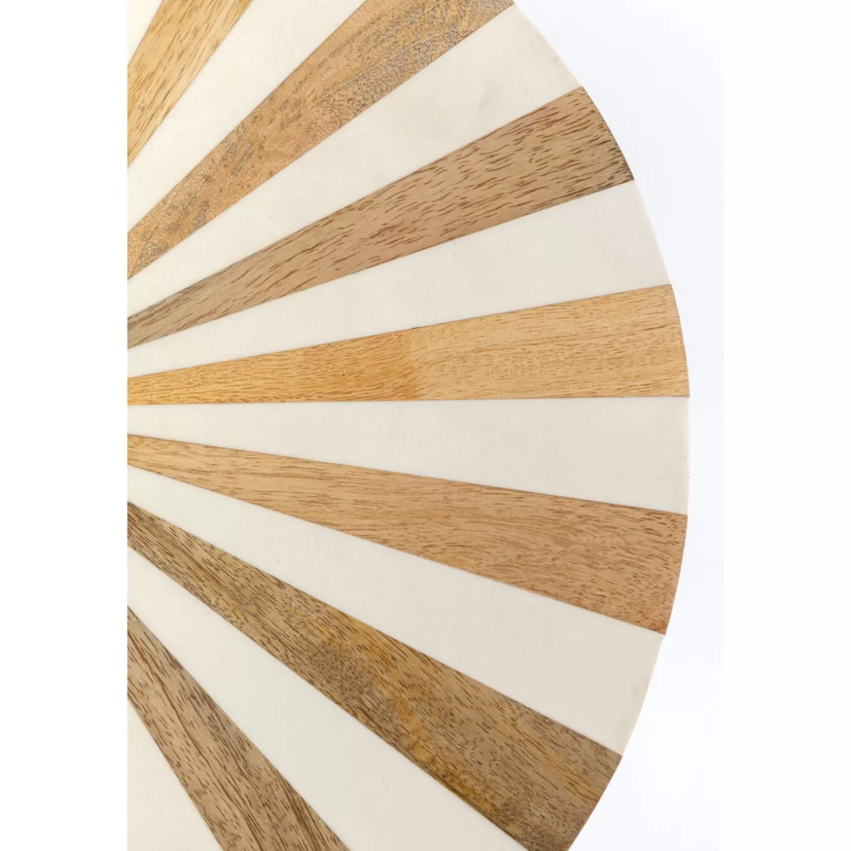 Tavolino decorativo Domero Cirque in finitura oro e bianco - Design elegante KARE, diametro 40 cm