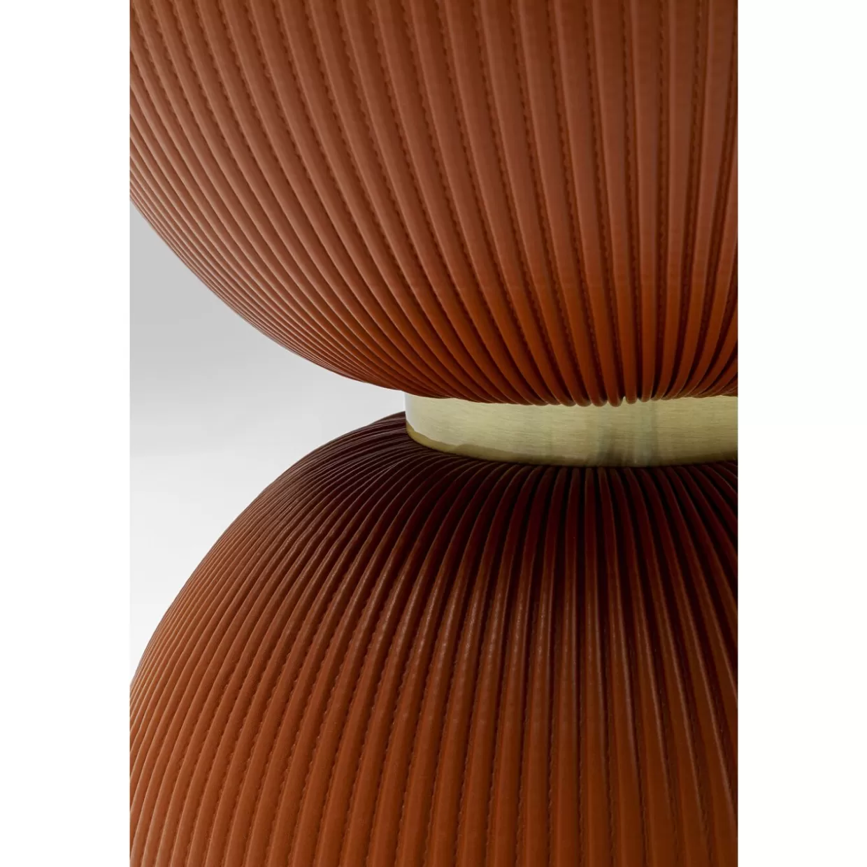 KARE Design Tavolino Contemporaneo Vegas Illimitato | Complemento d'Arredo Arancione Brillante con Base Ø47 cm
