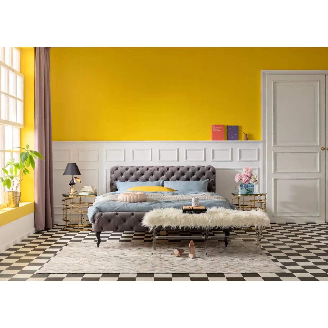 Tavolino Elegante Jupiter in Oro - Design Contemporaneo con Diametro 55 cm by KARE