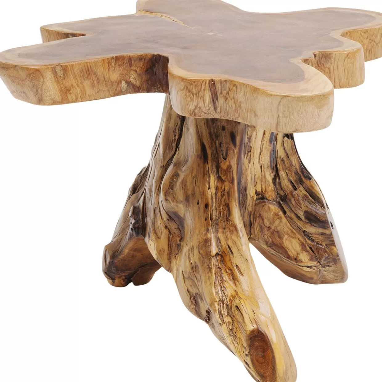 Tavolino Contemporaneo Albero Massiccio - Finitura Naturale per Ambienti Chic by KARE Design