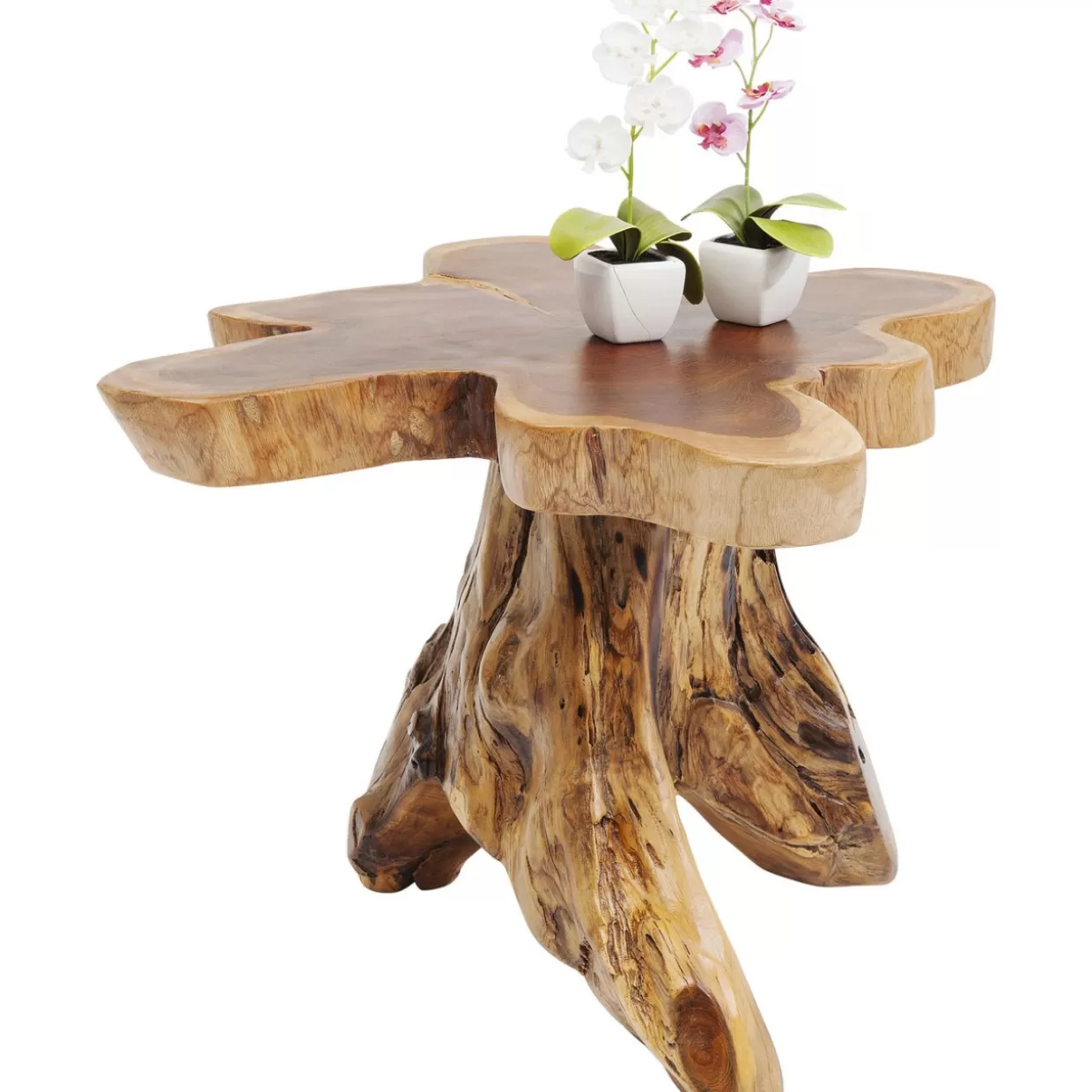 Tavolino Contemporaneo Albero Massiccio - Finitura Naturale per Ambienti Chic by KARE Design
