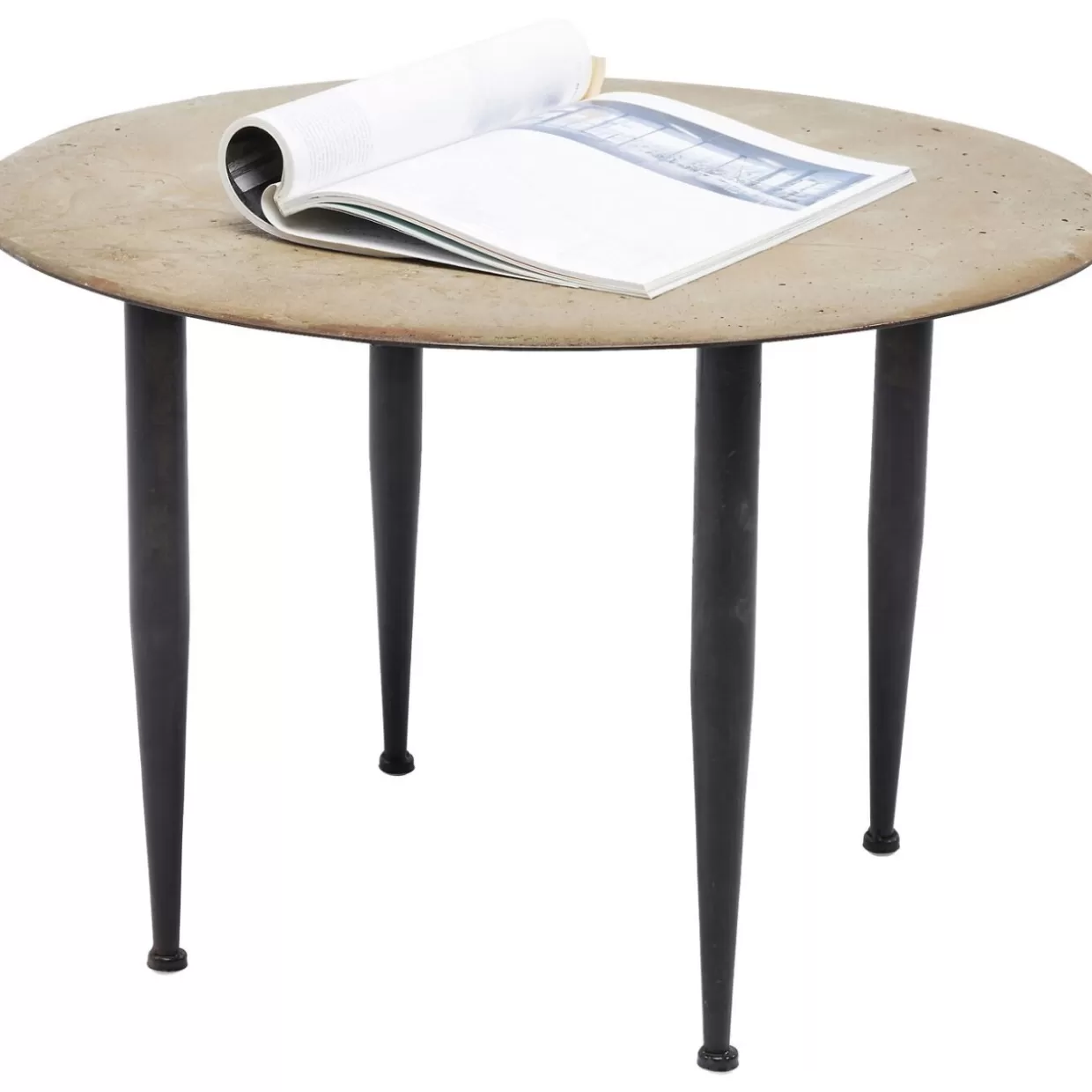 Tavolino da salotto con dettagli retrò - Design esclusivo KARE - Diametro 60 cm