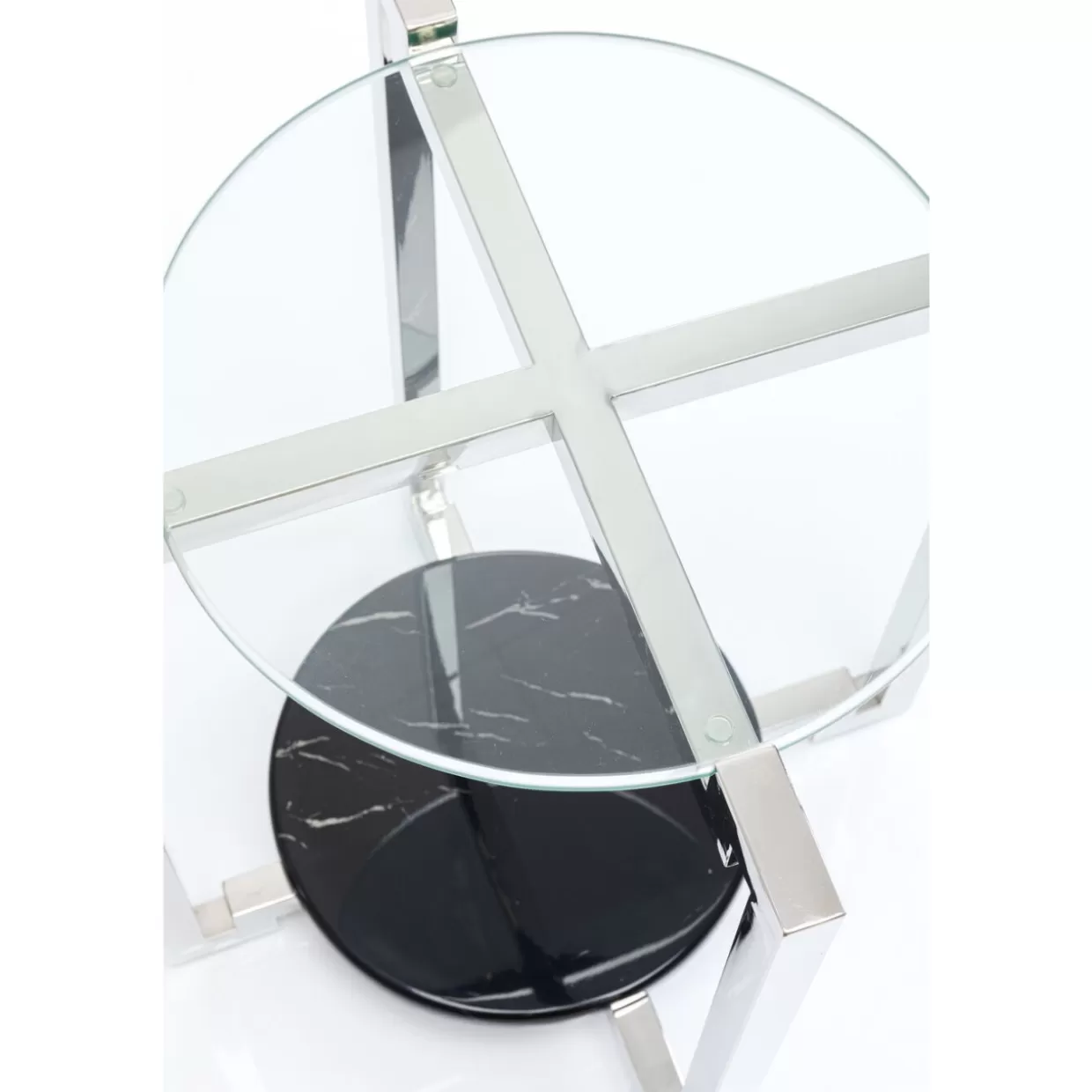 Tavolino Vivian di KARE Design - Diametro 55 cm, Stile Moderno per Soggiorno Accogliente