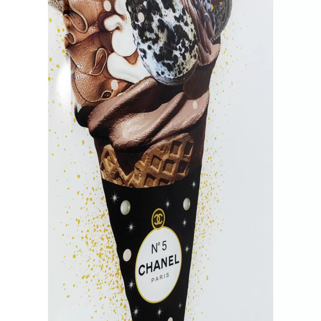 KARE Design Bilder | Bild Glas Rich Ice Cream 60X80