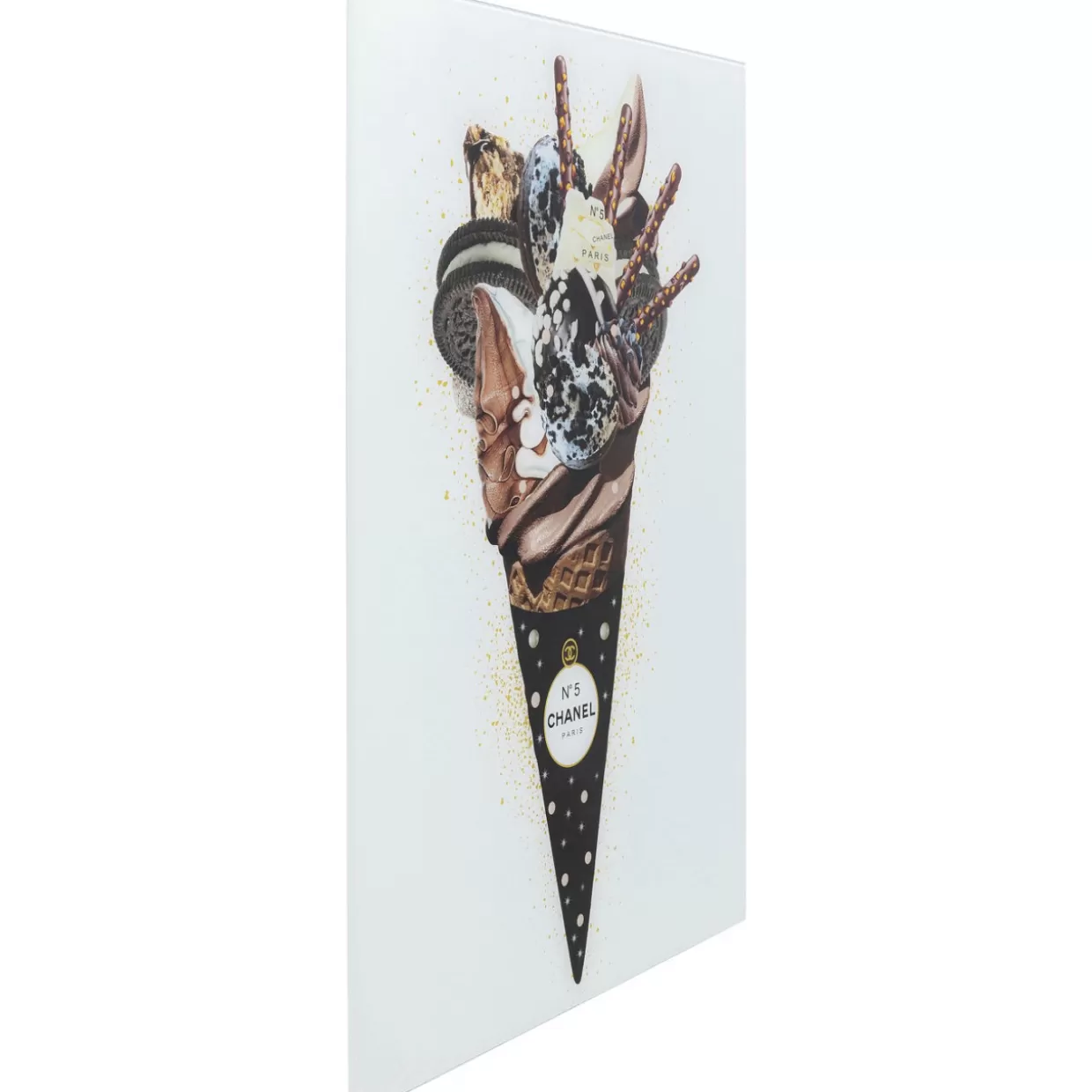 KARE Design Bilder | Bild Glas Rich Ice Cream 60X80