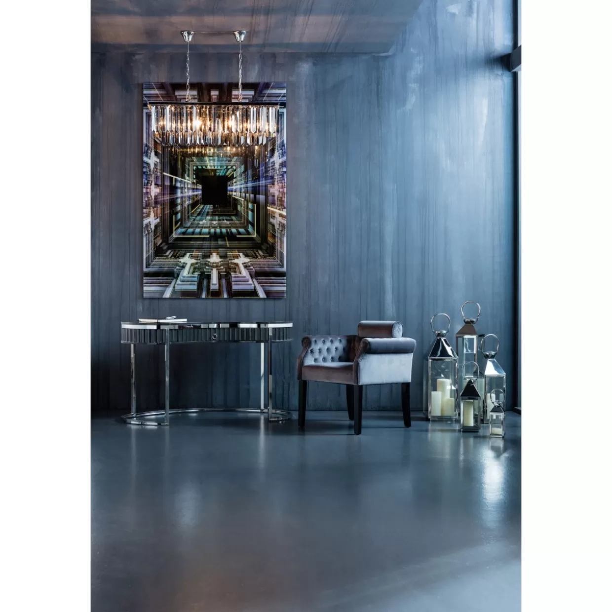 KARE Design Bilder | Bild Glas Science Fiction 120X180Cm