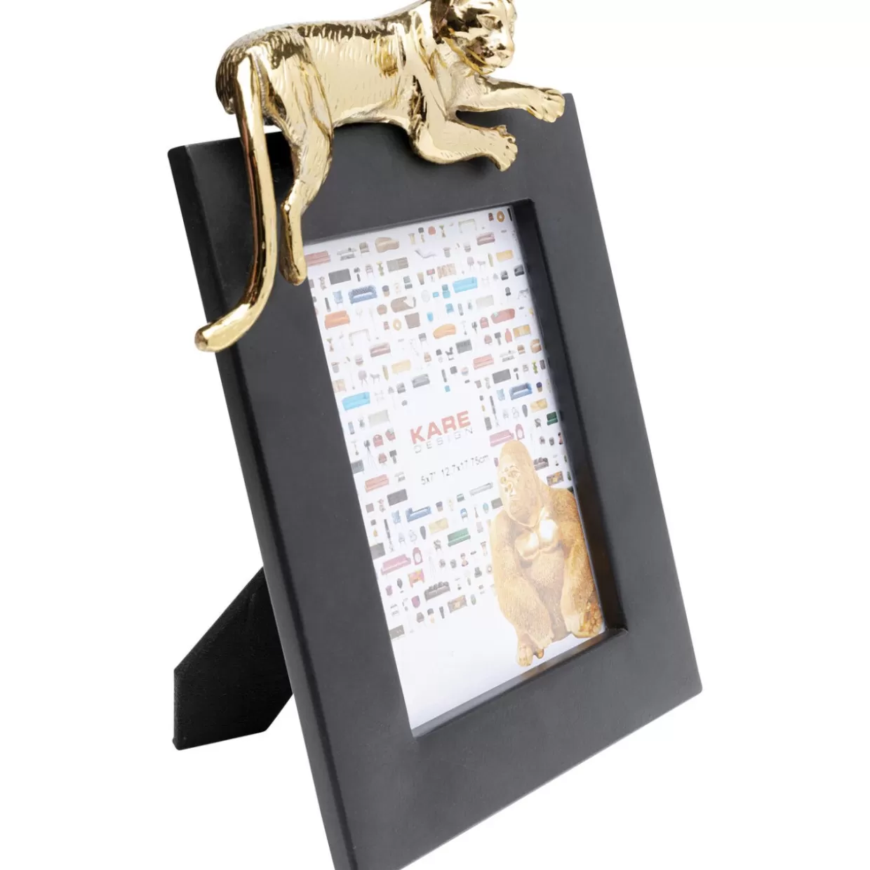 Cornice Moderna con Tigre Relax - Design Esclusivo KARE per Foto 13x18 cm, Ideale Regalo per Arredamento Creativo