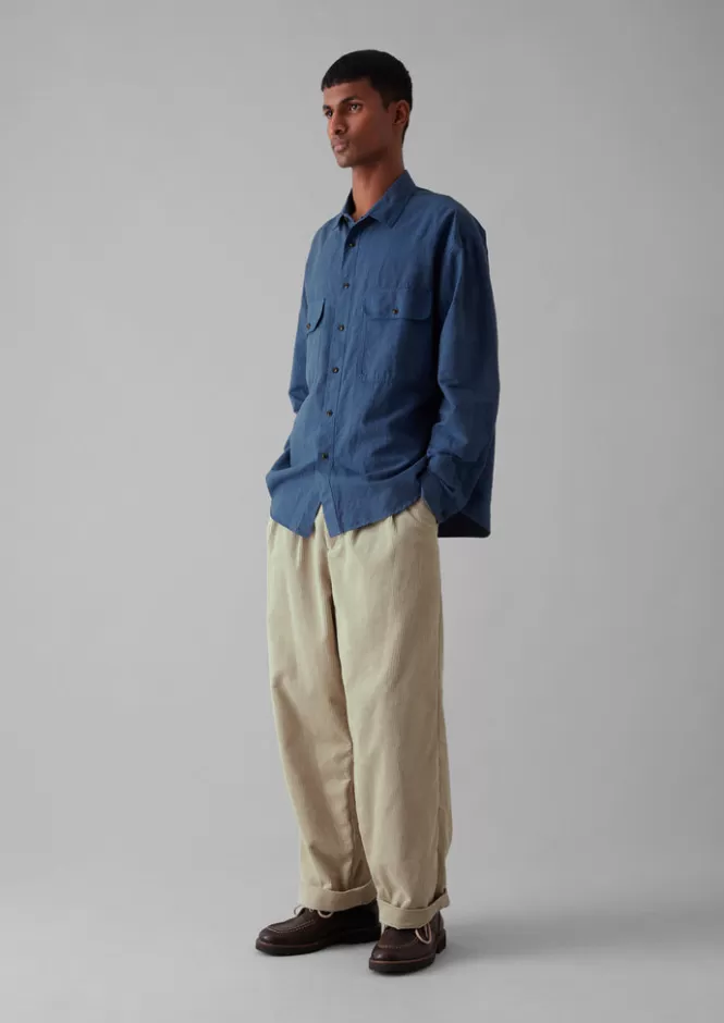 Saldi Finali: Pantaloni in Tessuto Organico con Design a Gamba Larga - Ideali per Look Autunnali Confortevoli e Stile Casual-Chic