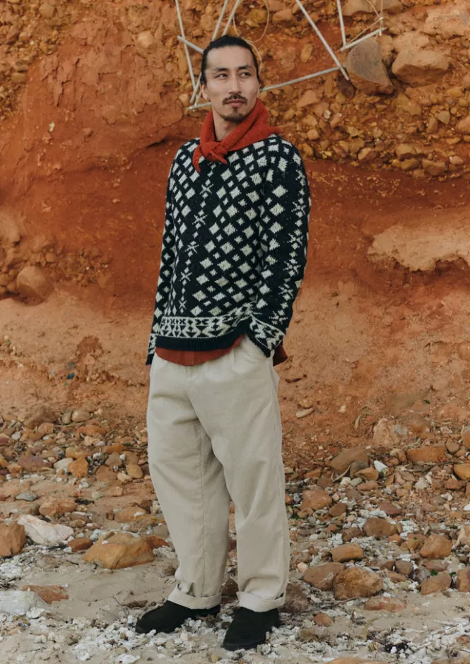 Saldi Finali: Pantaloni in Tessuto Organico con Design a Gamba Larga - Ideali per Look Autunnali Confortevoli e Stile Casual-Chic
