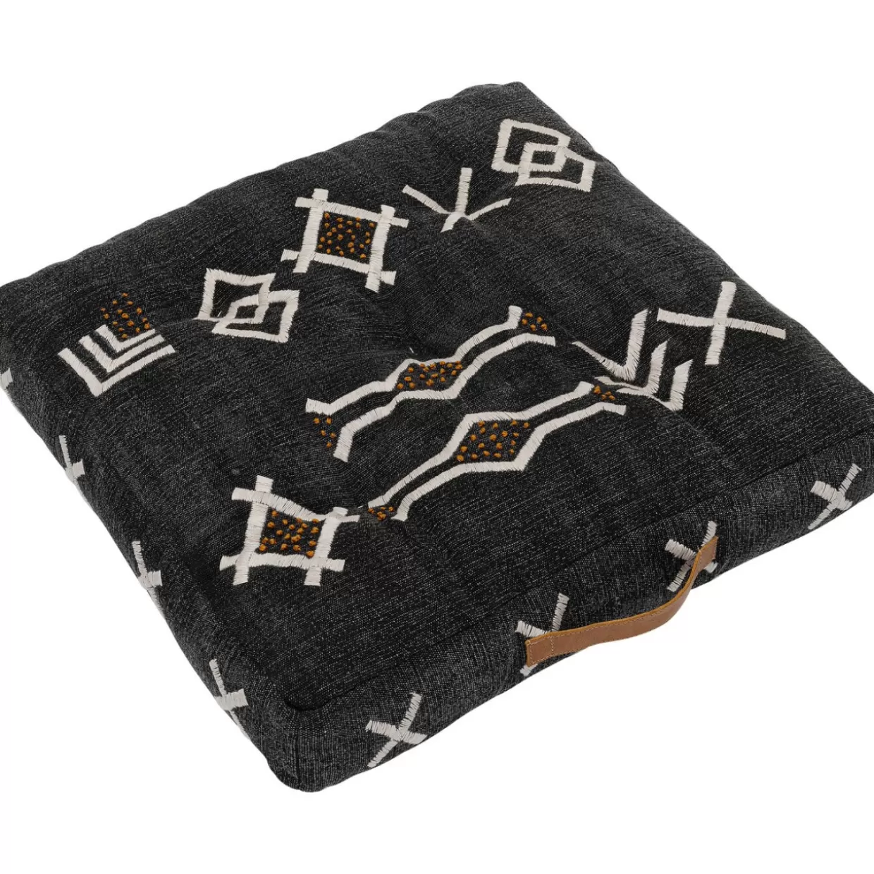 KARE Design Cuscino da Esterno Pittura 60x60 cm - Rivestimento Impermeabile per Giardini e Terrazze