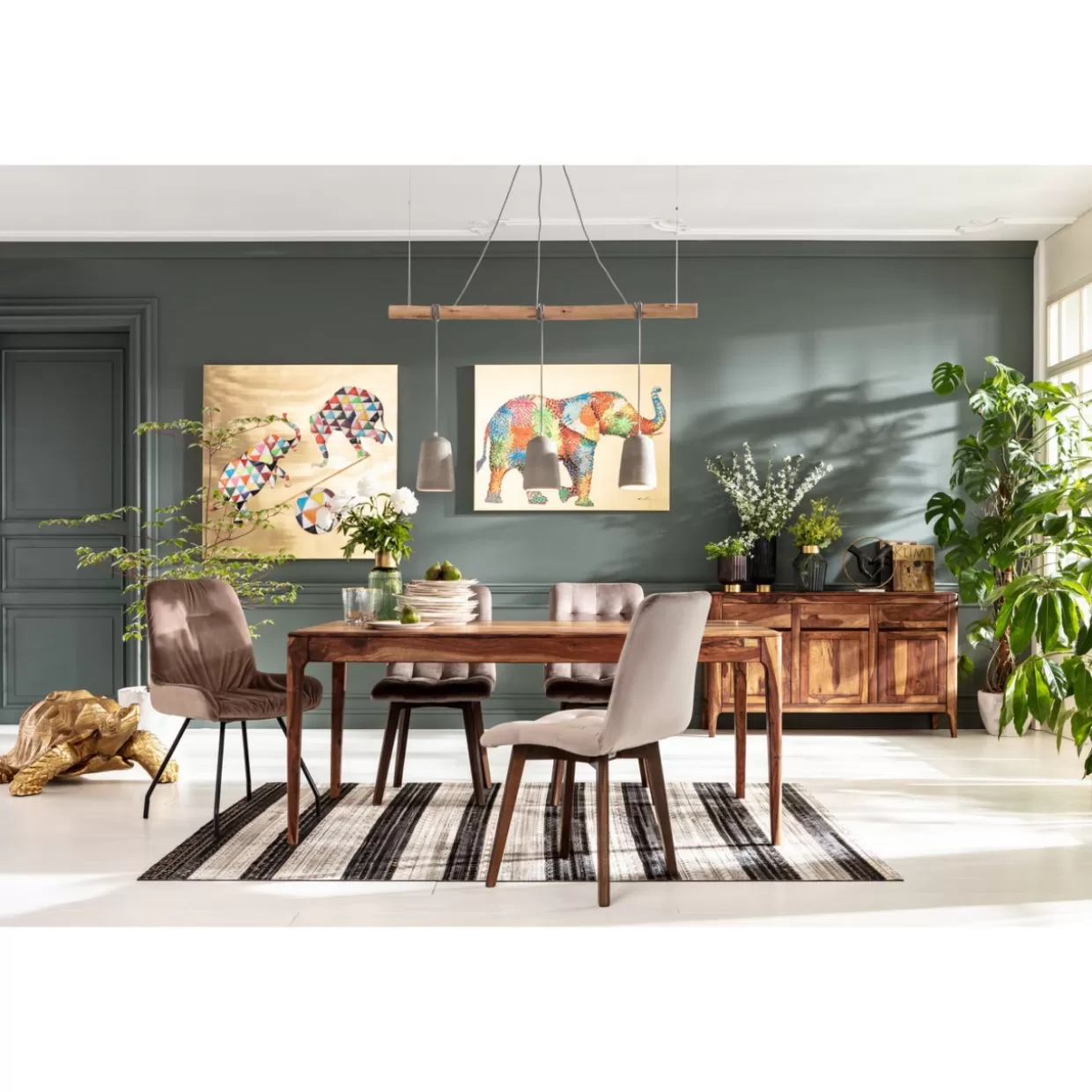 KARE Design - Tavolo Elegante Brooklyn Nature, Design Esclusivo in Legno Massello, Dimensioni 175x90 cm - Arredamento Stile Urbano con Tocco Naturale