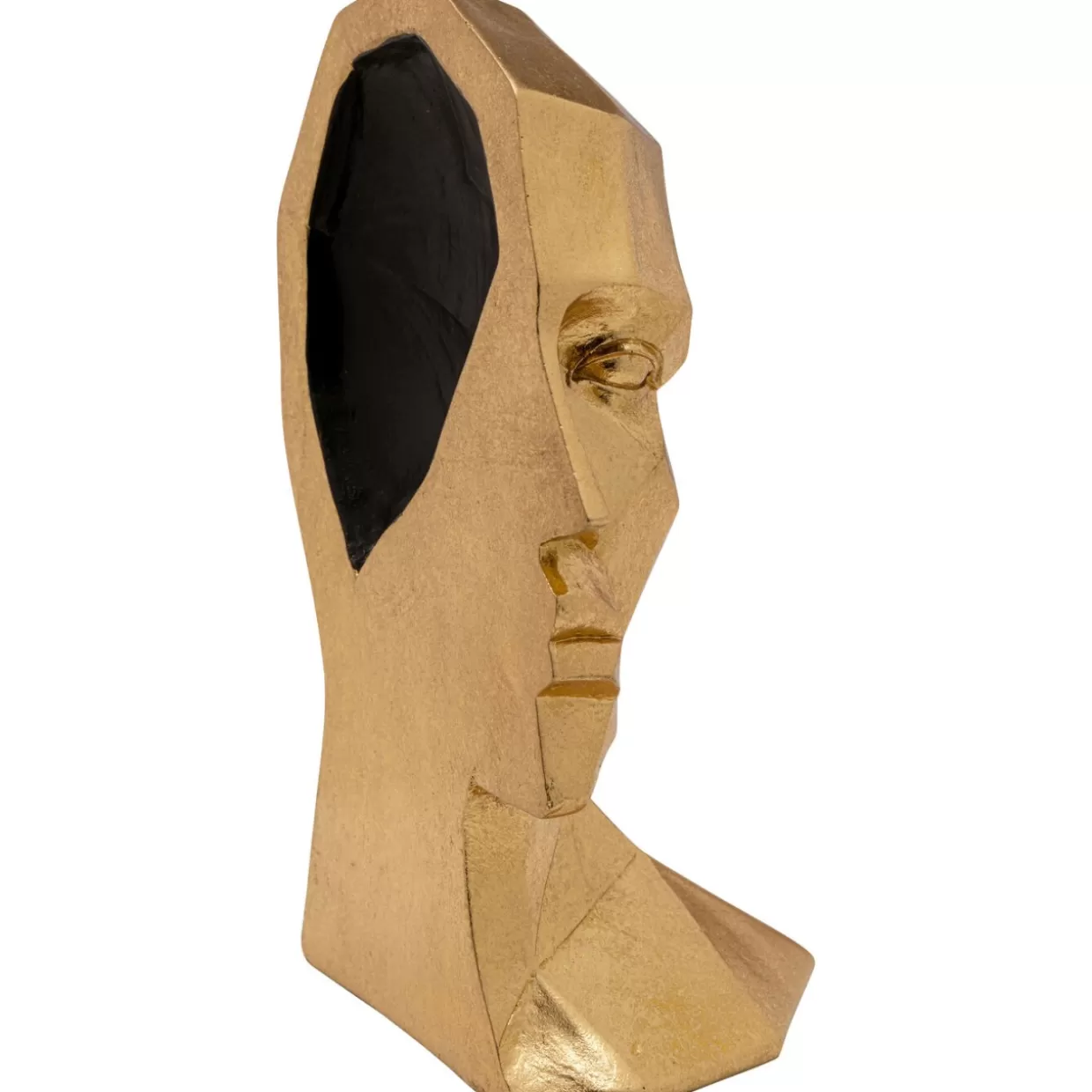 Portasagoma Decorativi KARE con Volto Stilizzato - Coppia di Sostegni Libreria Originali (2 Pezzi)