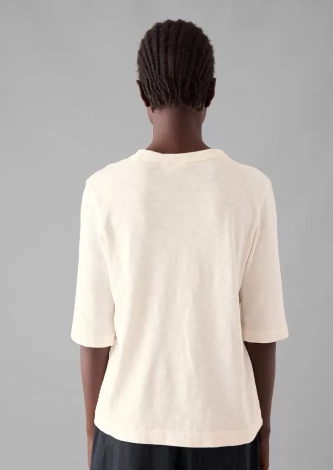 Maglietta Donna Cleo in Cotone Organico Tinto a Indumento - T-shirt Confezionata con Jersey Comodo | Abbigliamento Top & Maglie