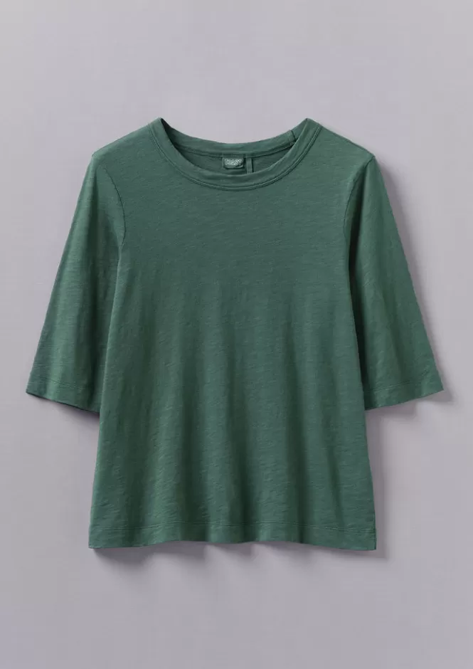Maglietta Cleo Donna in Cotone Biologico Tinto a Indumento - Tops Casual e T-shirt Essentiali