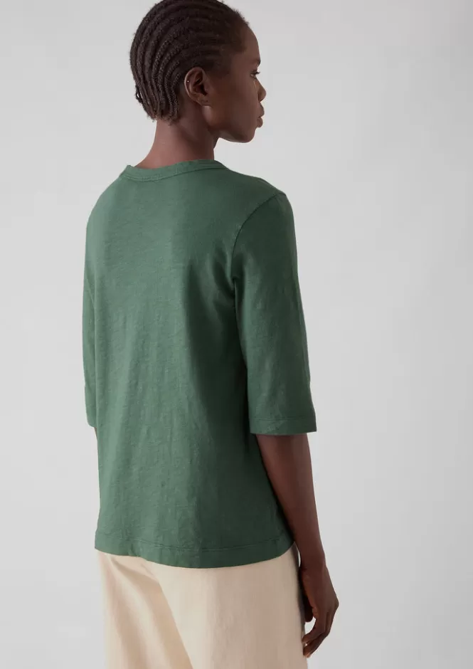 Maglietta Cleo Donna in Cotone Biologico Tinto a Indumento - Tops Casual e T-shirt Essentiali