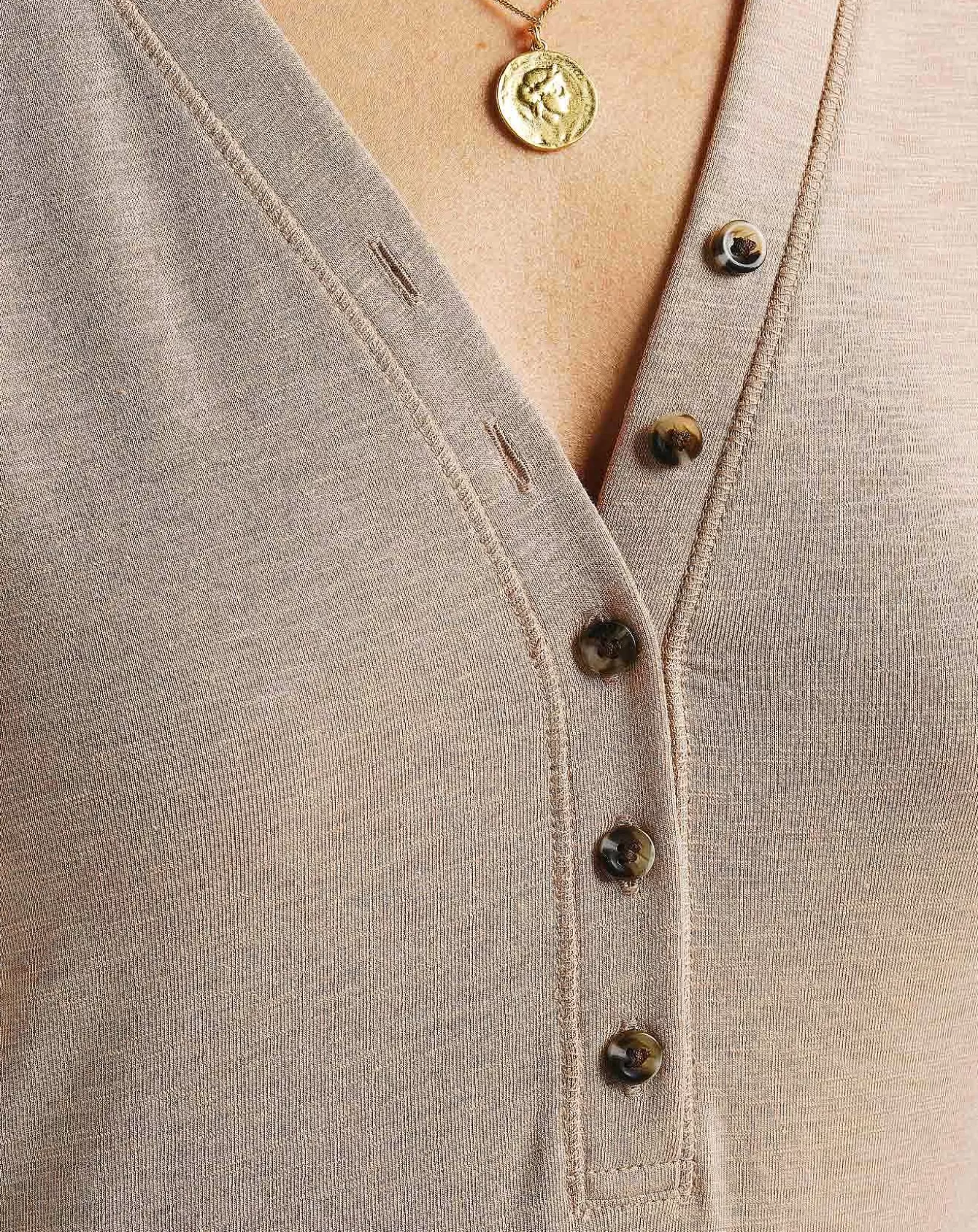 Maglie Henley in Tessuto Jersey Soffice - T-Shirt e Canotte Premium per Stagioni Fresche, Comfort e Stile Senza Tempo