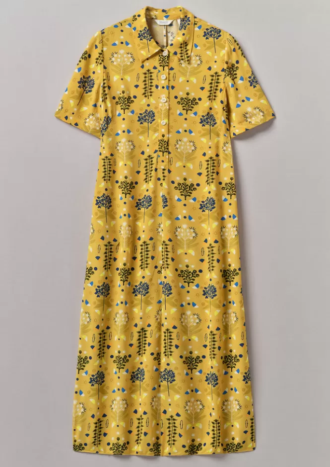 Abito Camicia Donna con Stampa Fluida - Collezione Store | Confezione Elegante e Taglio Comodo, Ideale per Stagioni Primaverili ed Estive