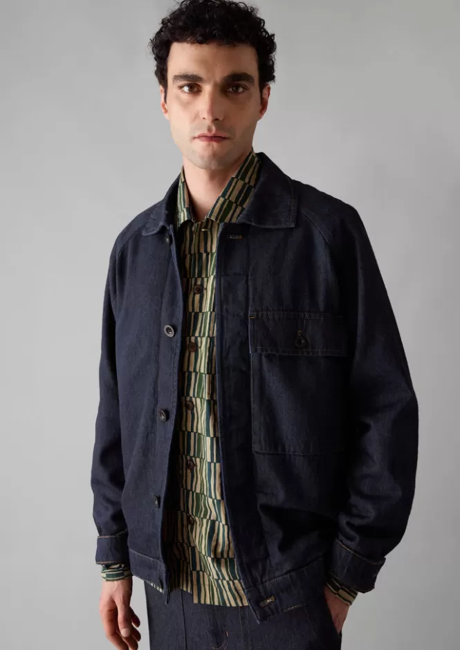 Giubotto Denim in Cotone e Canapa - Abbigliamento da Lavoro Resistente e Confortevole