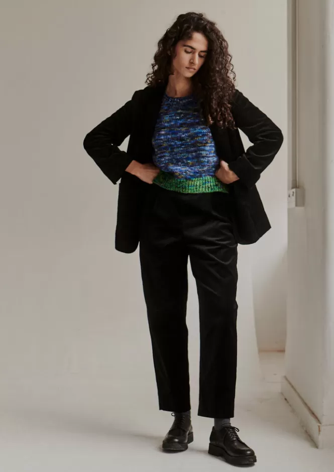 Giacca Donna in Velluto di Cotone - Cappotto Elegante con Rifiniture Lussuose