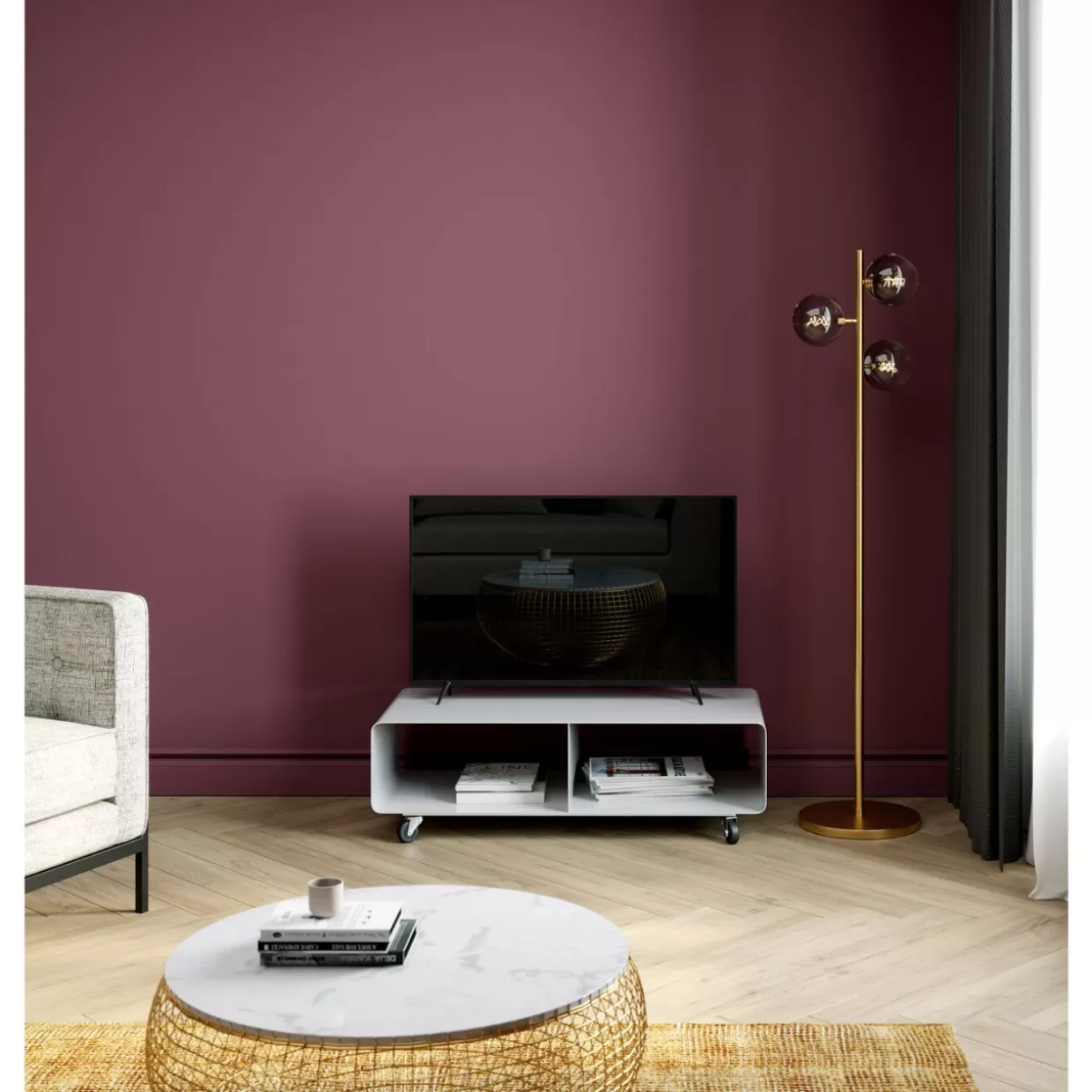 Tavolino Elegante in Marmo Oro KARE Design - Cesta Living Diametro 100 cm