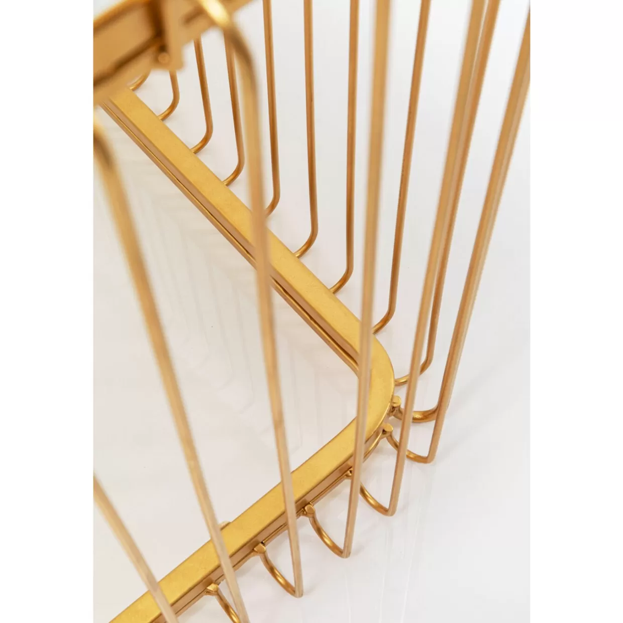 Tavolino Design KARE con Struttura Metallica e Vetro - Piano in Marmo Candido 145x70 cm per Soggiorno